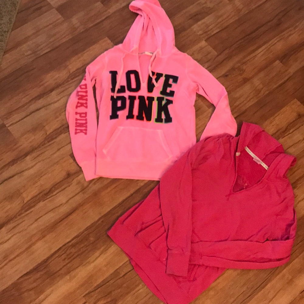 Pink hoodie
